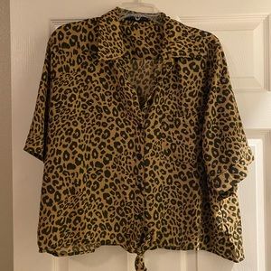 Fun leopard print blouse